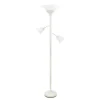 Floor Lamps-Kirkland's Home Metal 3-Scallop Glass Floor Lamp White