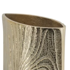 Vases-Kirkland's Home Metal Timber Scape Vase Gold