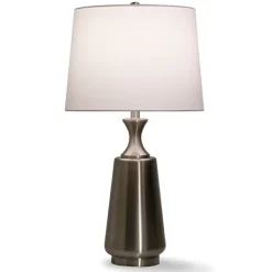 Table Lamps-Kirkland's Home Metal Touch Switch Table Lamp Silver