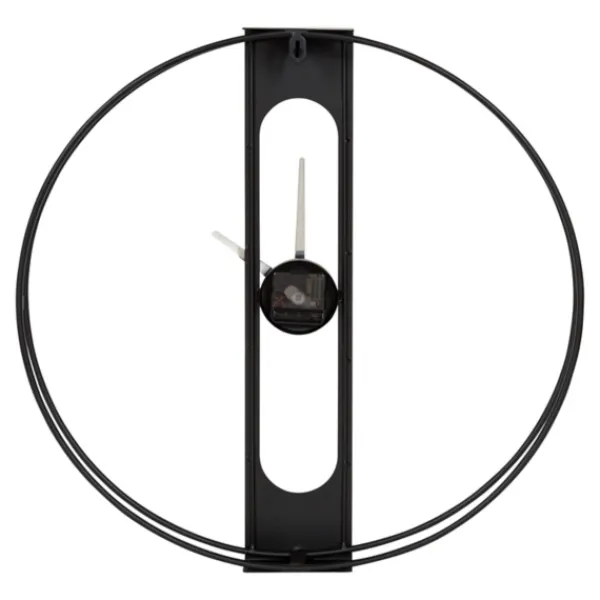 Clocks-Kirkland's Home Metal Urgo Wall Clock Black