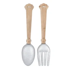 Wall Plaques-Kirkland's Home Metal Utensils Wall Plaques, Set Of 2 Brown
