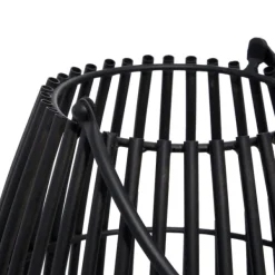 Lanterns-Kirkland's Home Metal Vertical Caged Lantern, 16 In. Black