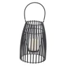 Lanterns-Kirkland's Home Metal Vertical Caged Lantern, 12 In. Black