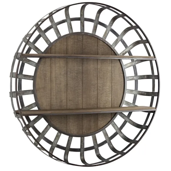 Shelves-Kirkland's Home Metal Wall Shelf With Wood Back