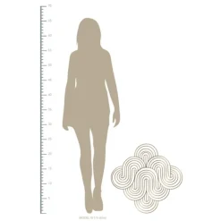 Wall Plaques-Kirkland's Home Metal Waves Wall Plaque Gold