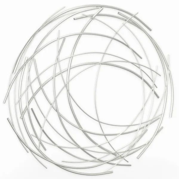Wall Plaques-Kirkland's Home Metal Wire Abstract Wall Plaque Silver