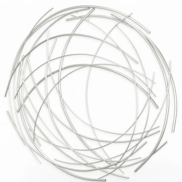 Wall Plaques-Kirkland's Home Metal Wire Abstract Wall Plaque Silver