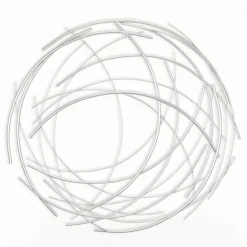 Wall Plaques-Kirkland's Home Metal Wire Abstract Wall Plaque Silver