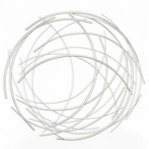 Wall Plaques-Kirkland's Home Metal Wire Abstract Wall Plaque Silver