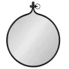 Decorative Mirrors-Kirkland's Home Metal Yitro Wall Mirror Black