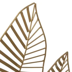 Statues & Figurines-Kirkland's Home Metallic Fern Leaf Sculpture Gold