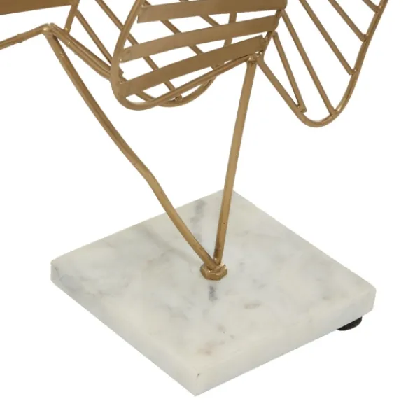 Statues & Figurines-Kirkland's Home Metallic Fern Leaf Sculpture Gold