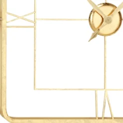 Clocks-Kirkland's Home Metallic Gold Square Open Face Clock