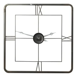 Clocks-Kirkland's Home Metallic Gold Square Open Face Clock