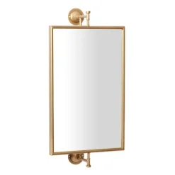 Decorative Mirrors-Kirkland's Home Metallic Metal Frame Wall Mirror Gold