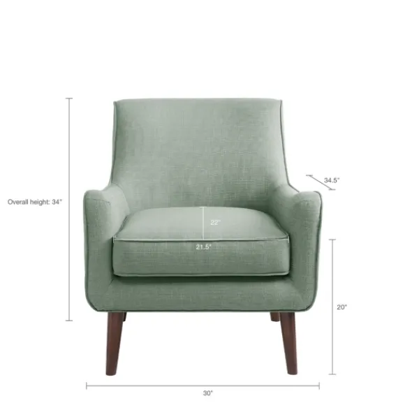 Accent Chairs-Kirkland's Home Mid-Century Modern Accent Chair Green