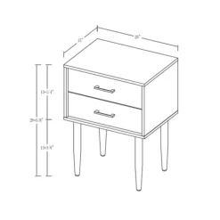 Accent & End Tables-Kirkland's Home Mid-Century Modern Accent Table Black