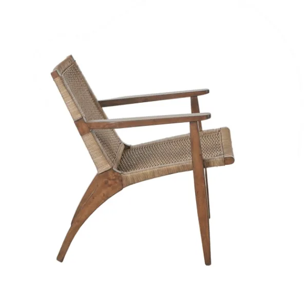 Accent Chairs-Kirkland's Home Mid-Century Modern Rattan Accent Chair Brown