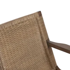 Accent Chairs-Kirkland's Home Mid-Century Modern Rattan Accent Chair Brown