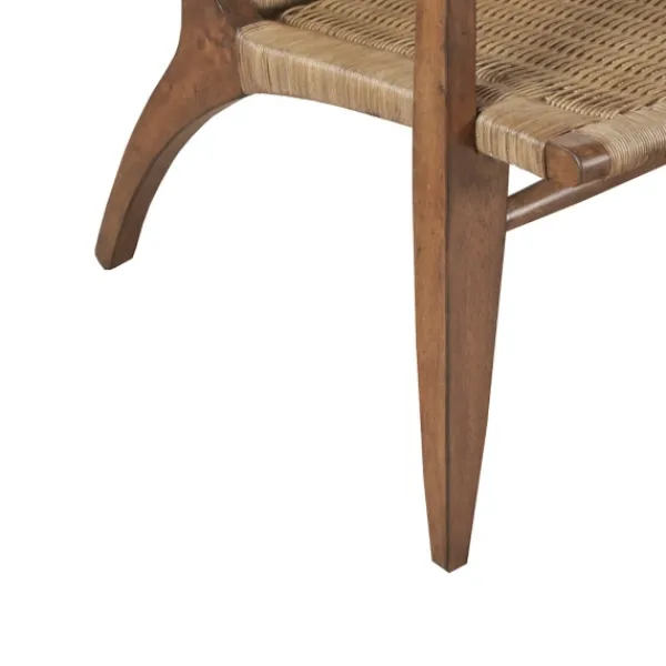 Accent Chairs-Kirkland's Home Mid-Century Modern Rattan Accent Chair Brown