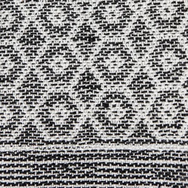 Blankets & Throws-Kirkland's Home Midnight Honeycomb Outdoor Throw Blanket White/Black
