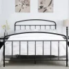Beds & Headboards-Kirkland's Home Midnight Vintage Arch Queen Bed Frame Black