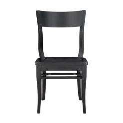 Dining Chairs-Kirkland's Home Midnight Wave Frame Dining Chairs, Set Of 2 Black