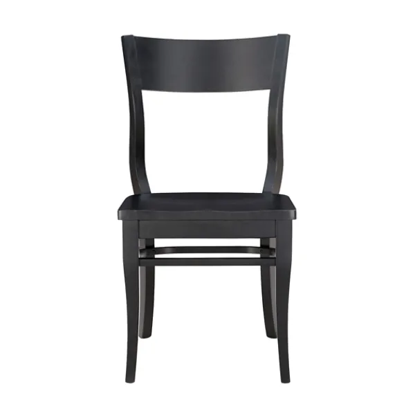 Dining Chairs-Kirkland's Home Midnight Wave Frame Dining Chairs, Set Of 2 Black