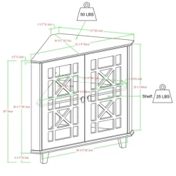 Cabinets & Sideboards-Kirkland's Home Mikie Corner Cabinet Black