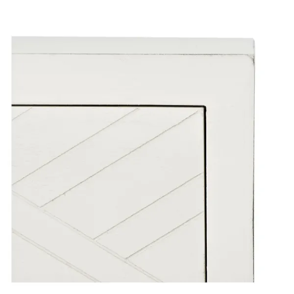 Accent & End Tables-Kirkland's Home Milo Herringbone Accent Table White