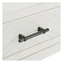 Accent & End Tables-Kirkland's Home Milo Herringbone Accent Table White