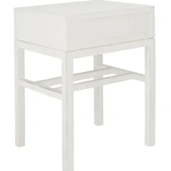 Accent & End Tables-Kirkland's Home Milo Herringbone Accent Table White