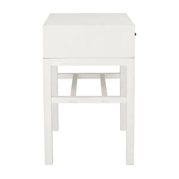 Accent & End Tables-Kirkland's Home Milo Honey Herringbone Accent Table White/Brown