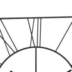 Clocks-Kirkland's Home Minimal Square Open Face Clock Black
