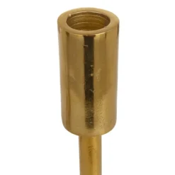 Candle Holders-Kirkland's Home Minimalist Circle Base 3-Pc. Candlestick Set Gold