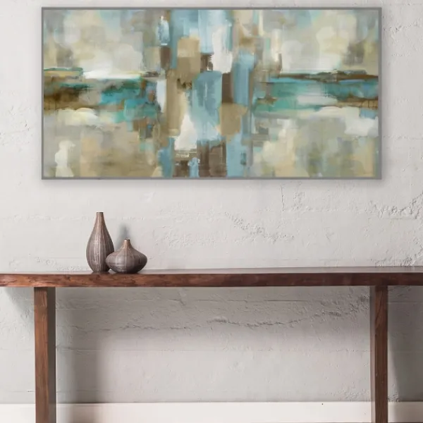 Canvas Art-Kirkland's Home Mirage Framed Canvas Art Print Green/Blue