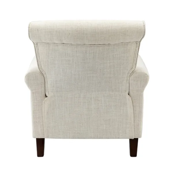 Accent Chairs-Kirkland's Home Miriam Nailhead Trim Armchair Ivory