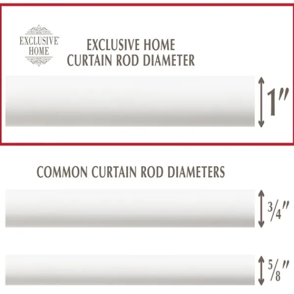 Curtain Rods & Hardware-Kirkland's Home Mirrored Mosaic Curtain Rod, 72 In. White