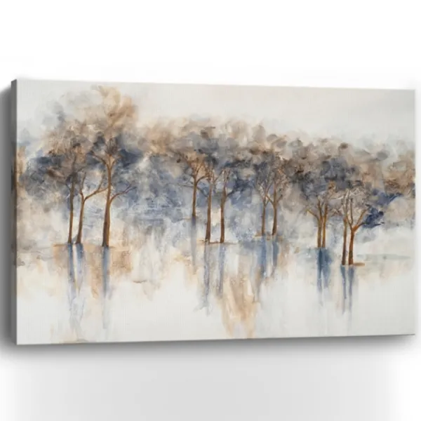 Canvas Art-Kirkland's Home Misty Woods I Giclee Canvas Art Print Gray