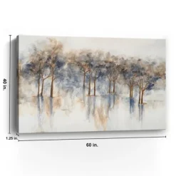 Canvas Art-Kirkland's Home Misty Woods I Giclee Canvas Art Print Gray