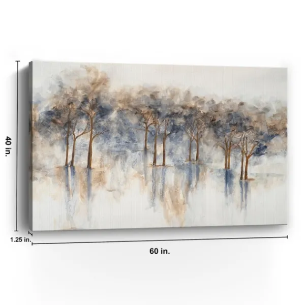 Canvas Art-Kirkland's Home Misty Woods I Giclee Canvas Art Print Gray