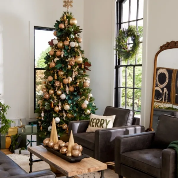 Wreaths-Kirkland's Home Mixed Cypress And Eucalyptus Winter Wreath Green/Brown