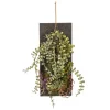 Arrangements & Greenery-Kirkland's Home Mixed Plants Wooden Wall Plaque Green