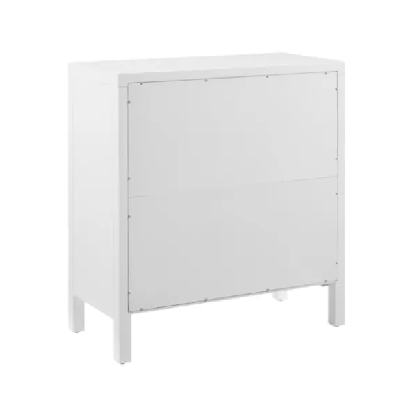 Cabinets & Sideboards-Kirkland's Home Mod Herringbone Cabinet White