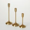 Candle Holders-Kirkland's Home Mod Taper Candle Holders, Set Of 3 Gold