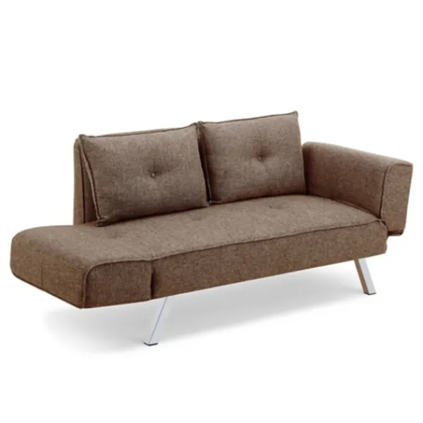 Sofas & Loveseats-Kirkland's Home Mod Wing Arm Convertible Sofa Brown