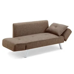 Sofas & Loveseats-Kirkland's Home Mod Wing Arm Convertible Sofa Brown