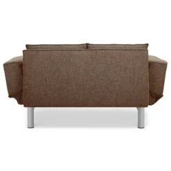 Sofas & Loveseats-Kirkland's Home Mod Wing Arm Convertible Sofa Brown