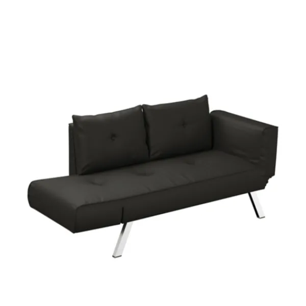 Sofas & Loveseats-Kirkland's Home Mod Wing Arm Convertible Sofa Black