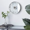 Clocks-Kirkland's Home Modern Clear Core Wall Clock Silver